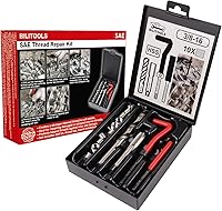 Vista 26 de BILITOOLS Kit de reparación de roscas M12x1.25, kit de reparación de hélice de taladro HSS métrico