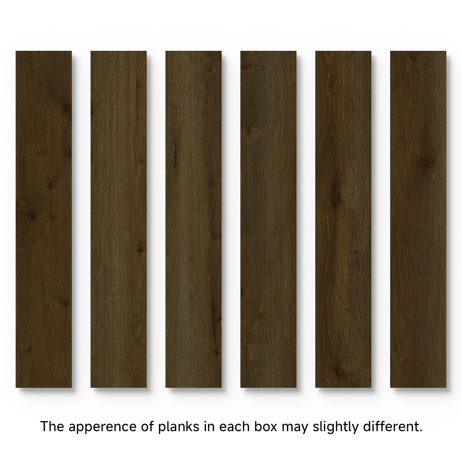 Pavimenti in vinile Peel and Stick, legno espresso, 18 assi 27 mq
