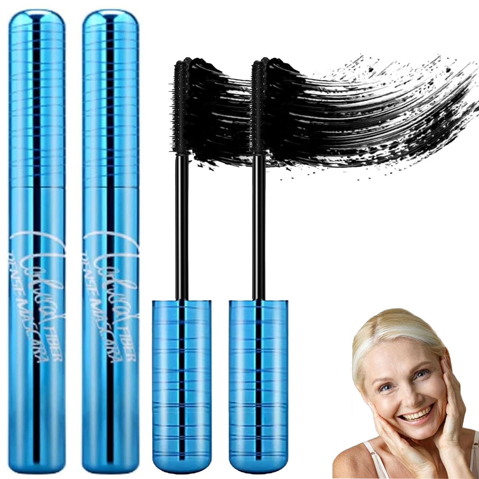 2er-Pack Mascara für ältere Frauen,Schwarze -004**mascara3ml-.55