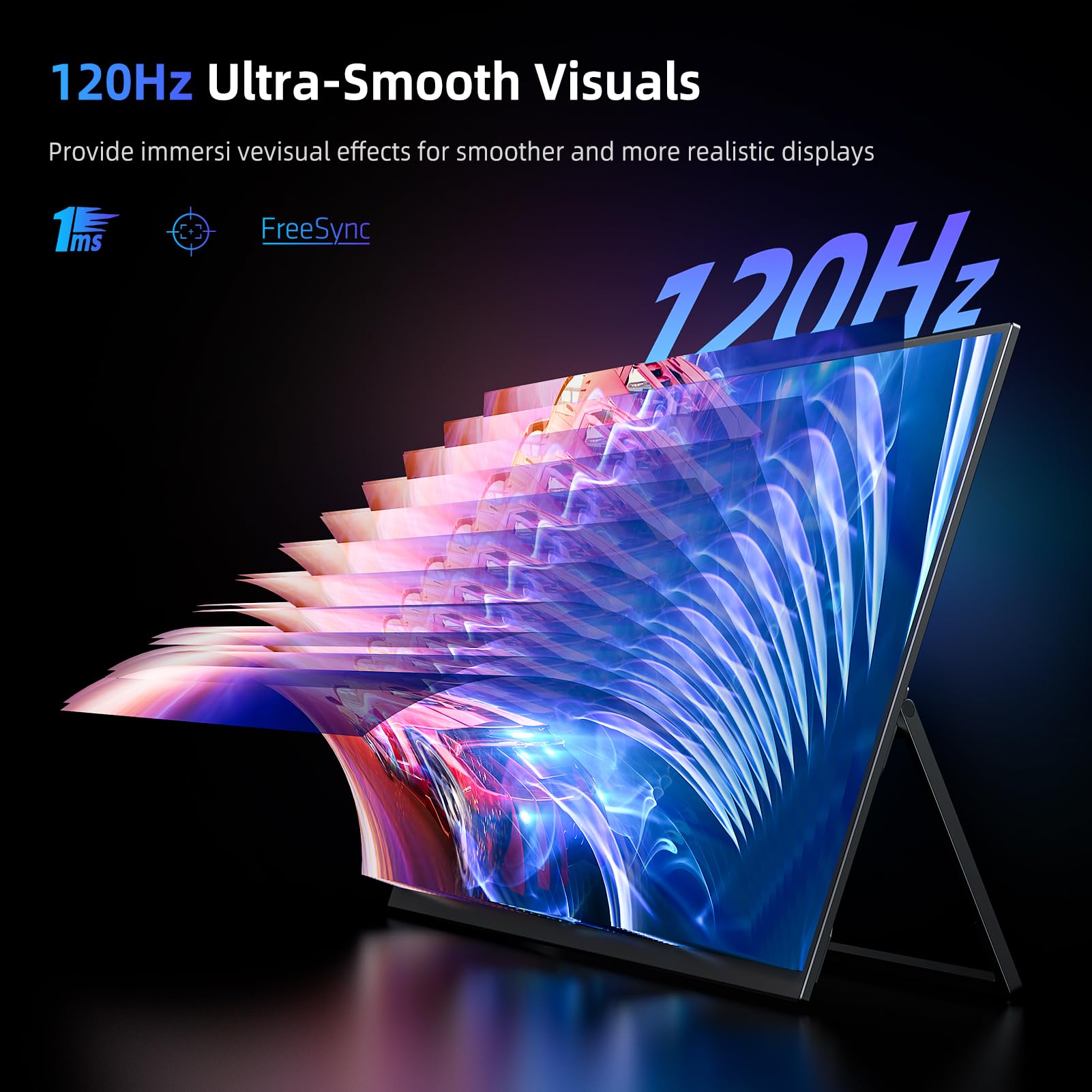 Amazon.co.jp: ポータブルモニター 18.5インチ | 120HZ 1ms ゲーミング