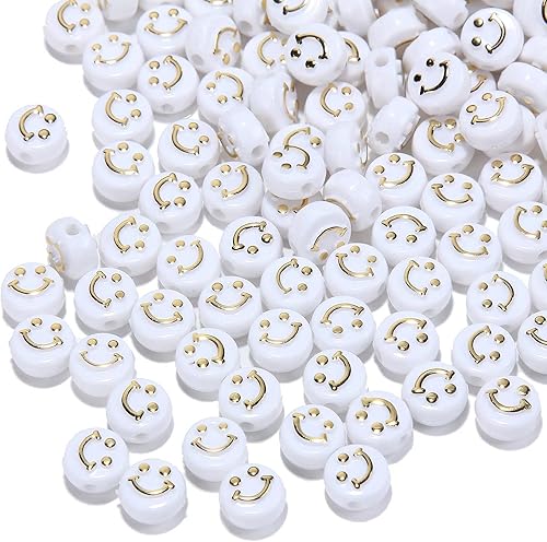 Miniatura 8 de 200 cuentas coloridas de acrílico de 0.394 pulgadas (0.394 in), surtido de cuentas para manualidades, joyería (multicolor)