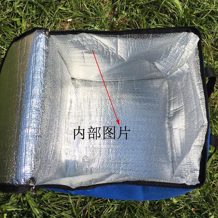 Bolsa de entrega de alimentos Bolsa térmica grande for pizza de 14 pulgadas Bolsa térmica gruesa Bolsa de almacenamiento de pizza aislada Contenedor de entrega de alimentos frescos 45x45x40 cm ( Color