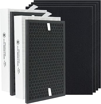 True HEPA Replacement Filter Kit for Honeywell HPA5100B HPA5150 InSight Purifiers & PowerPlus HPA3100 | Replaces HRF-R1 HRFSC1 HRF-A100 2-Pack R/S | 4-Pack A | HPA5100B Compatible Air Filters