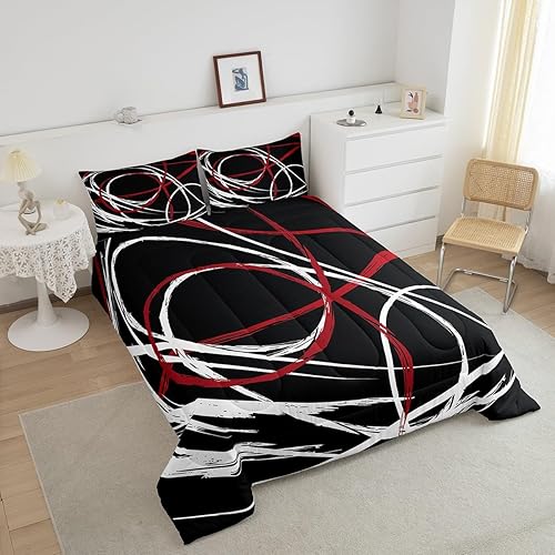 Miniatura 165 de Castle Fairy Juego de edredón de Halloween tamaño individual, juego de ropa de cama con estampado de animales de murciélagos negros para niños