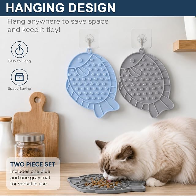 Foto 6 de 8 de Licking Mat, Lickimat Perros, Slow Feeder Gatos Comedero Lento Perro Set de 2 con Espátula de Limpieza Diseño…