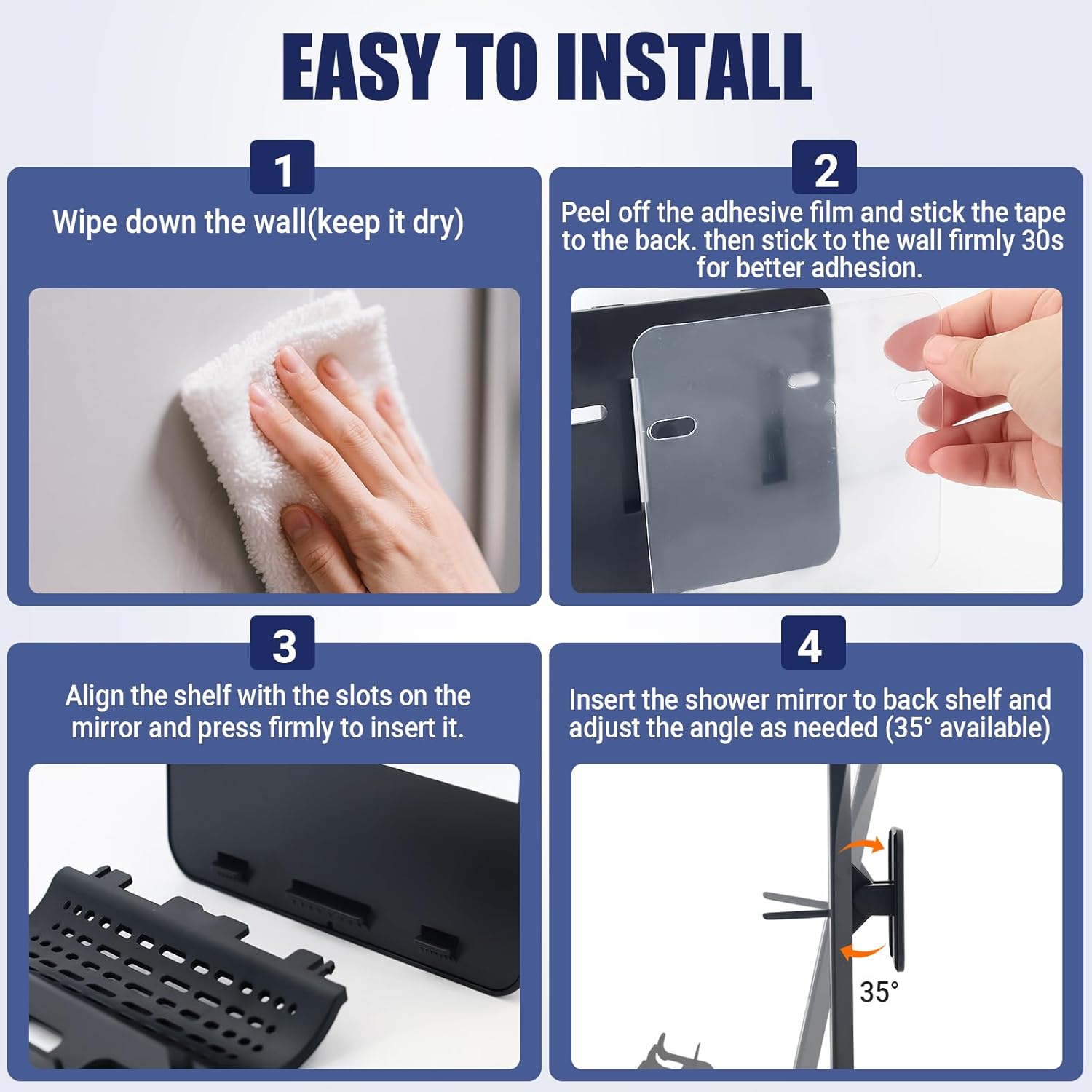 Fogless Shower Mirror for Fog Free Shaving - Image 4