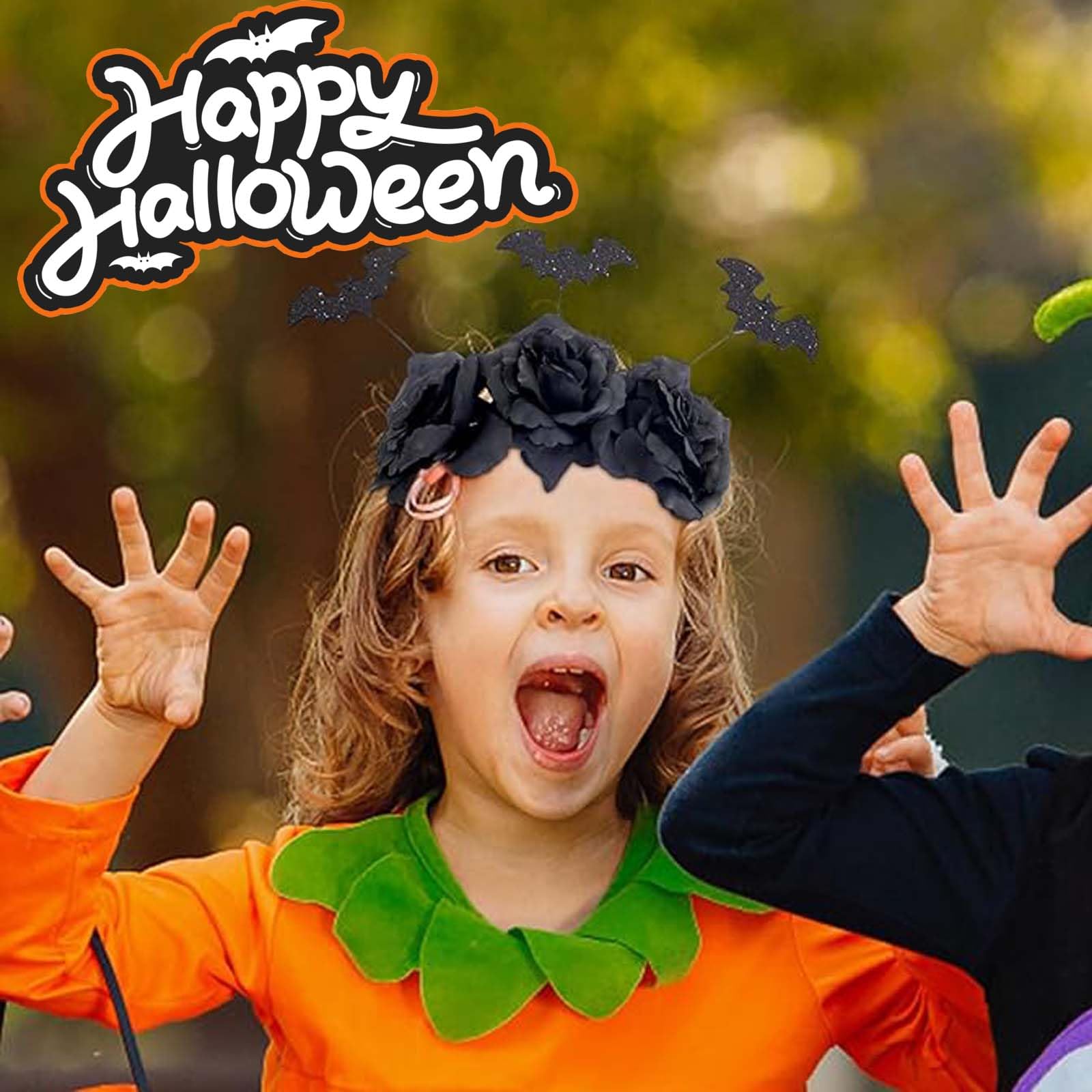 Lot De 2 Serre-Têtes Halloween - Chauve-souris Et Araignée - Accessoire Déguisement Fête - Taille Universelle - 8
