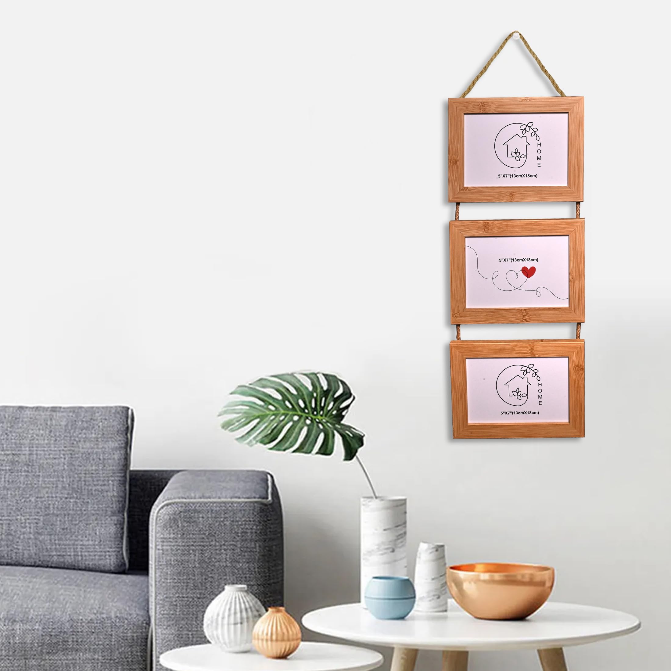 Cortina Gray Rotating Photo Frame - Display Memories -17