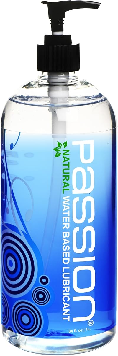 Passion Natural Water-Based Personal Lubricant, for Men & Women - 34 Fl Oz