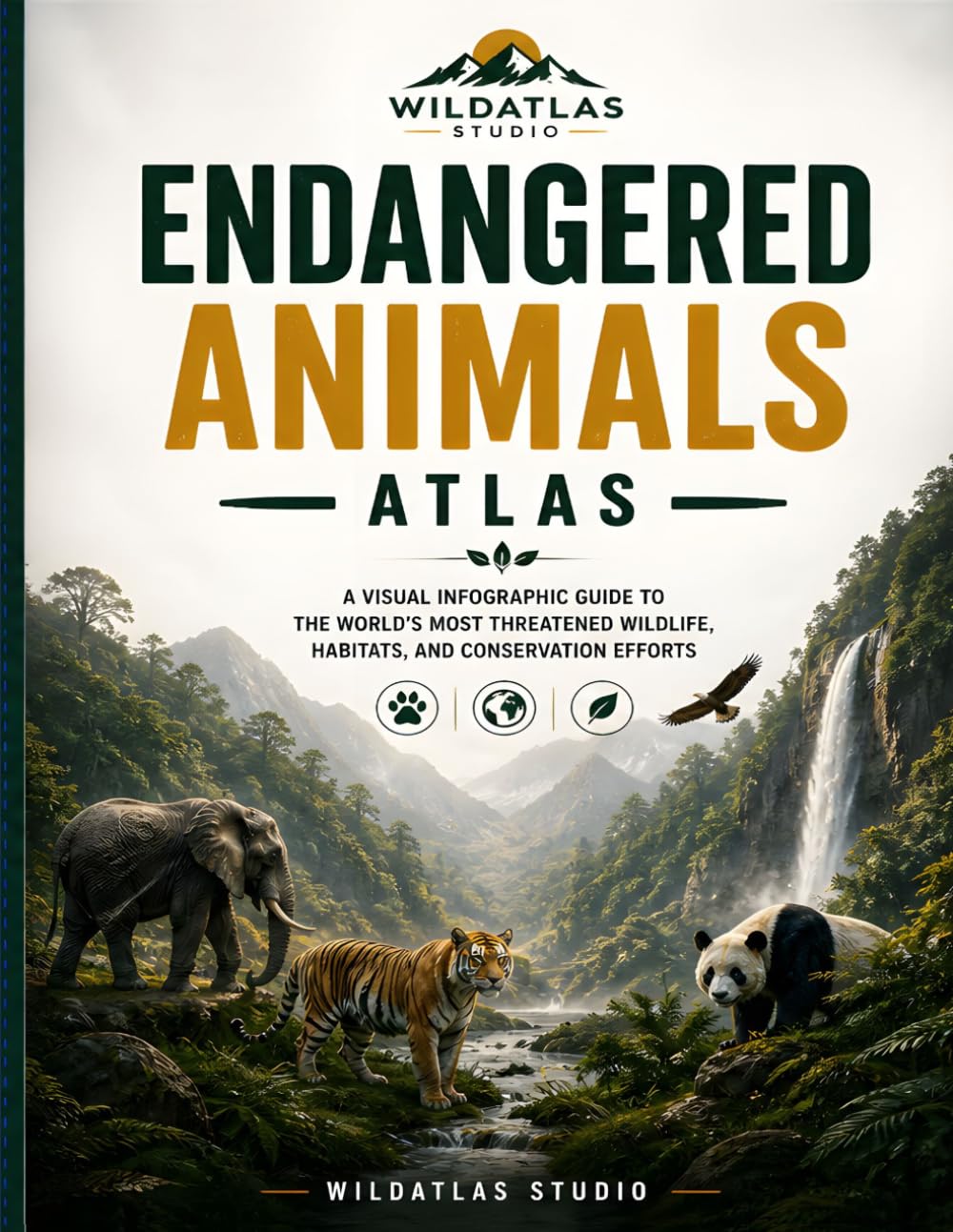 Endangered Animals Atlas: A Visual Infographic Guide to the World’s Most Threatened Wildlife, Habitats, and Conservation Efforts