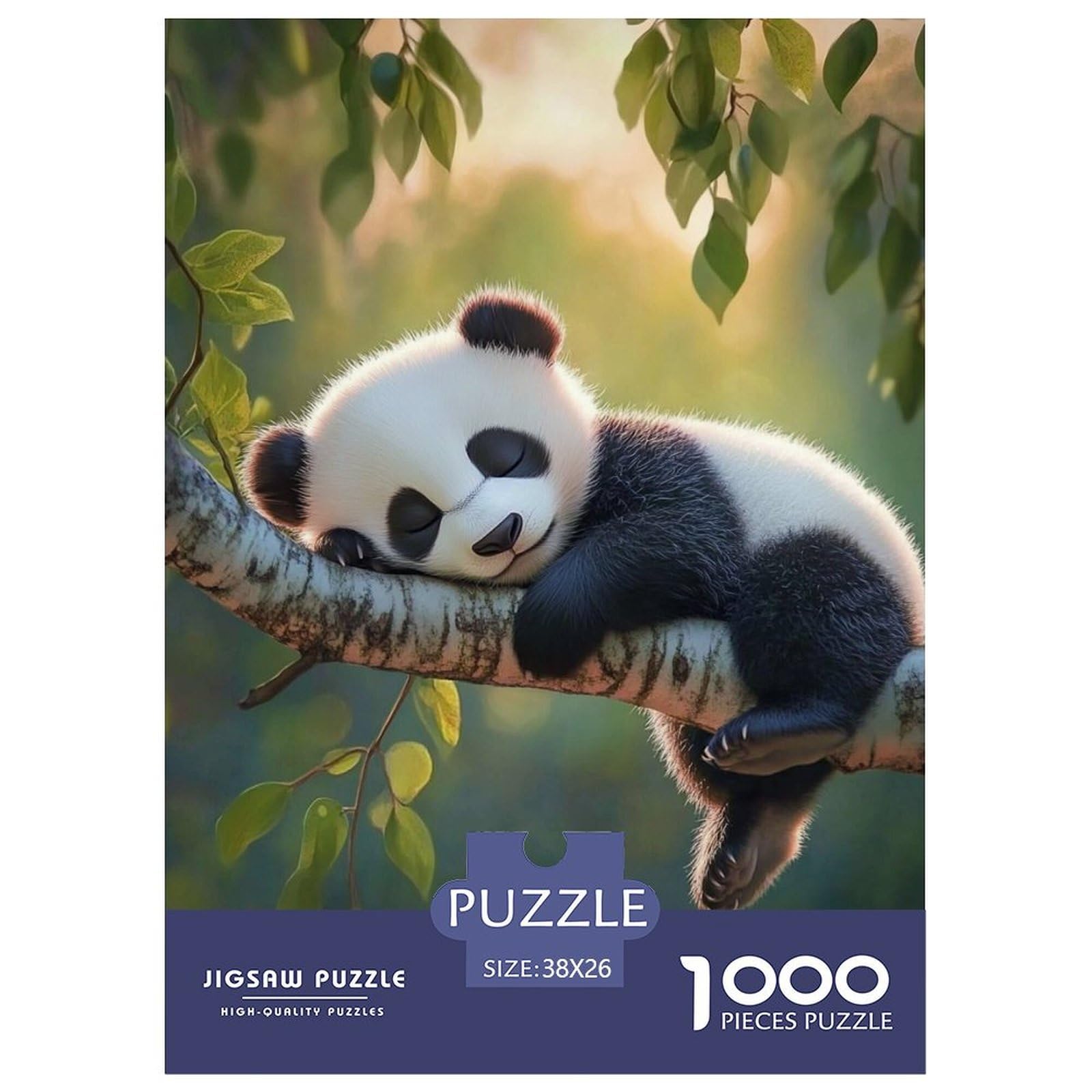 Jigsaw Panda 1000 Pieces Challenge Game for Adults,Cute Pet Impossible Jigsaw Puzzles 1000 Piece Educational Games for Adults Or Families 38x26cm/1000pcs — image 1