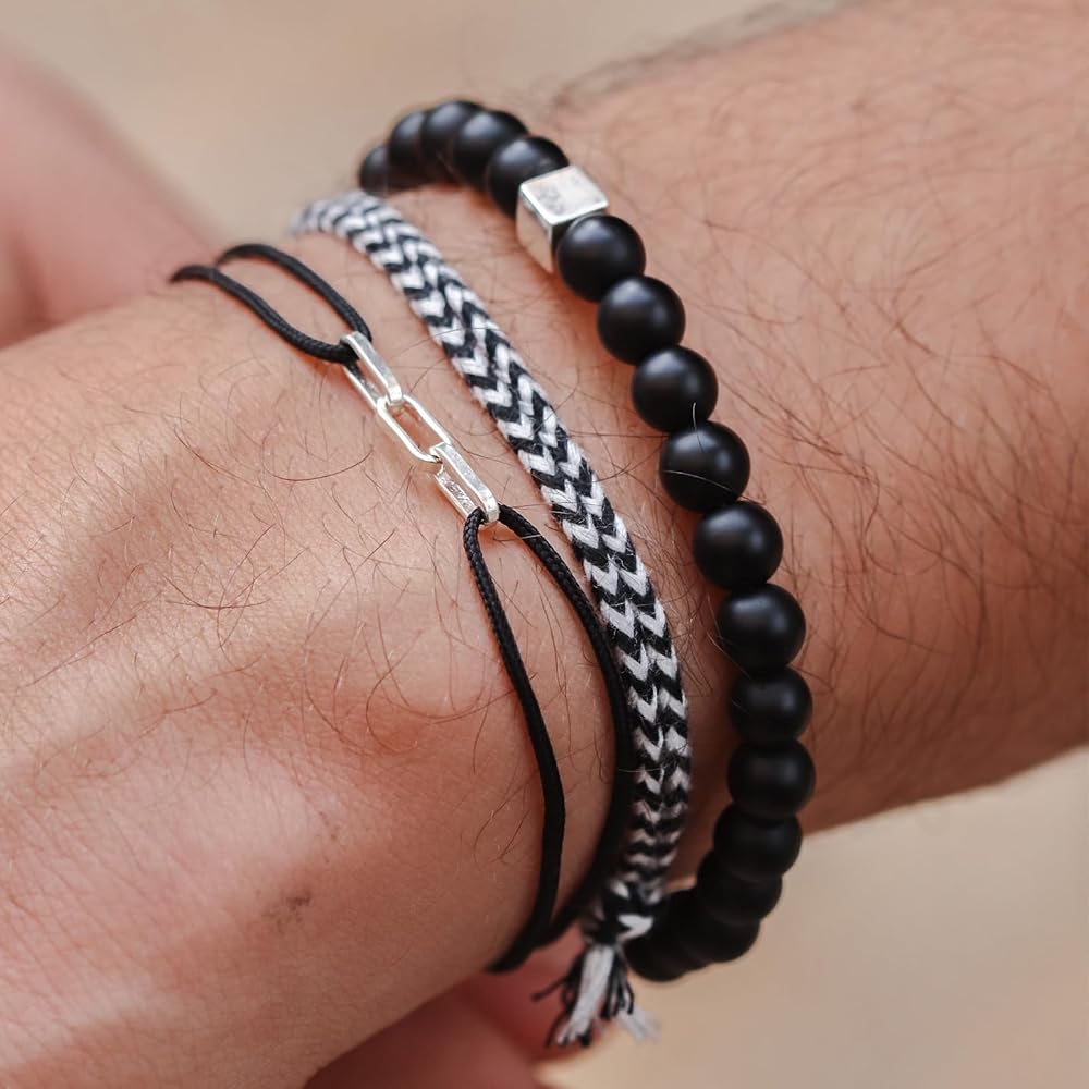 Paris Montana Bracciale originale in corda nautica, 8 mm, stile