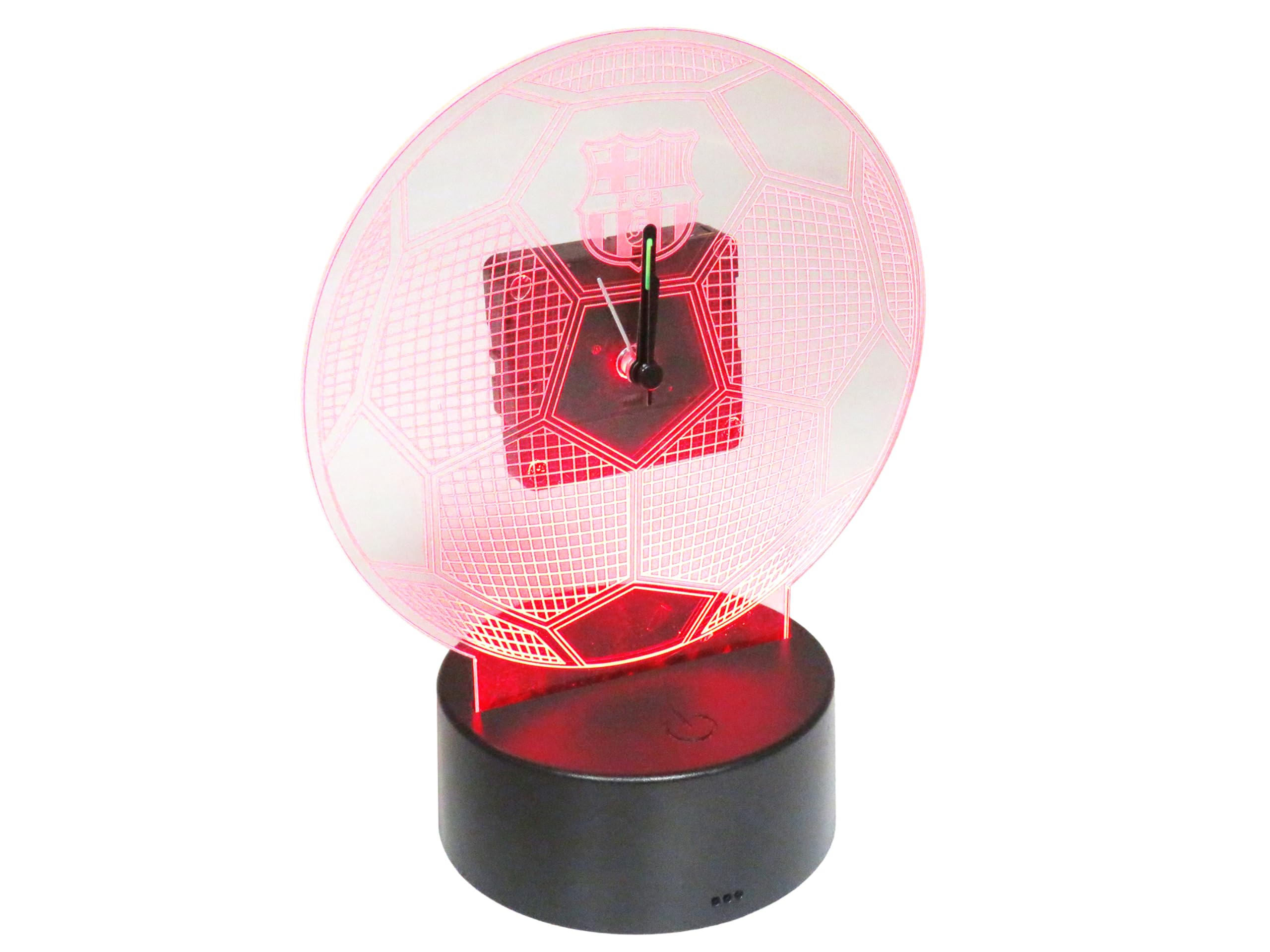 FC Barcelona Despertador con Luz Metacrilato Transparente Producto Oficial