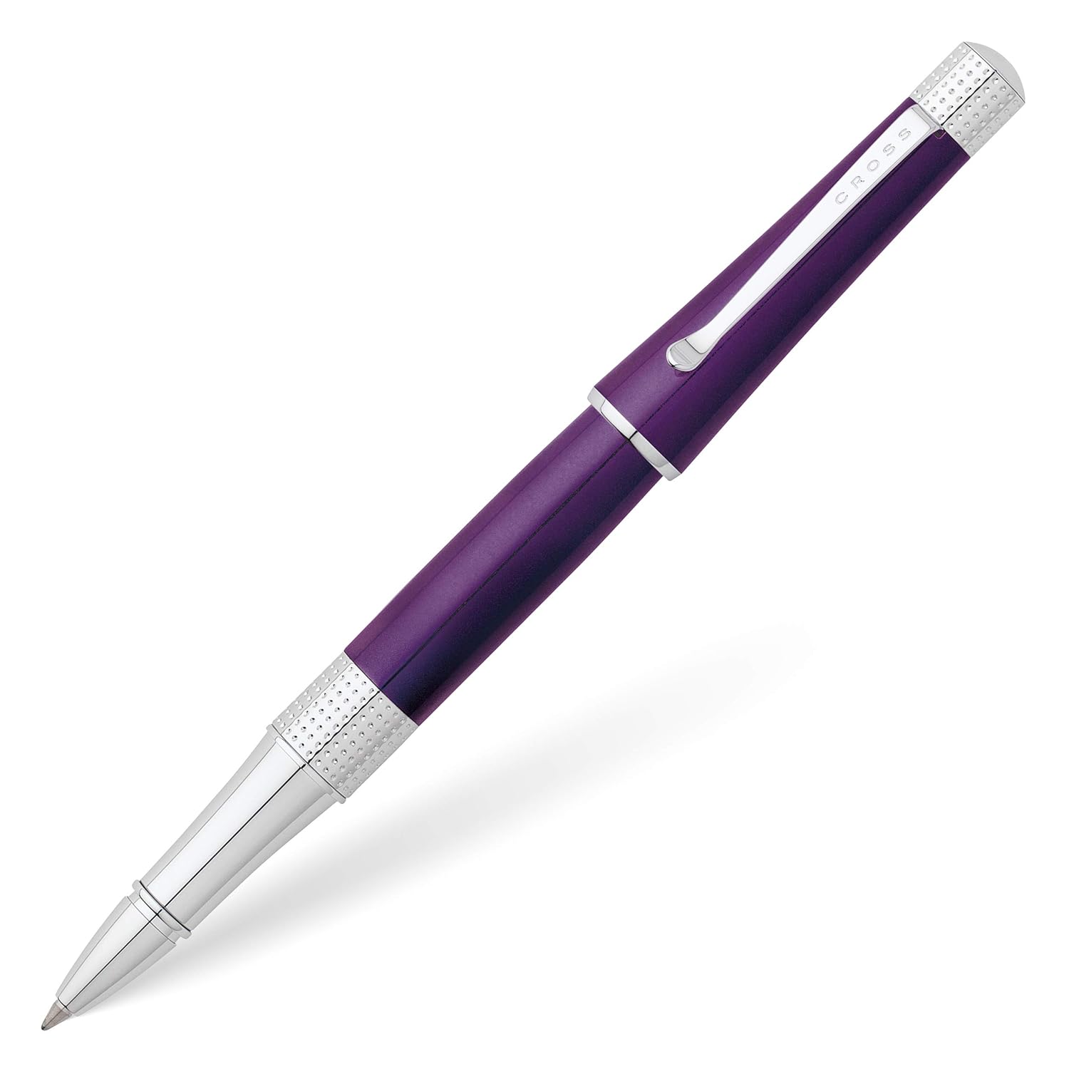 CROSS A T Beverly Deep Purple Polish Gel Rollerball Rollerball Pen in Blister Packaging Medium
