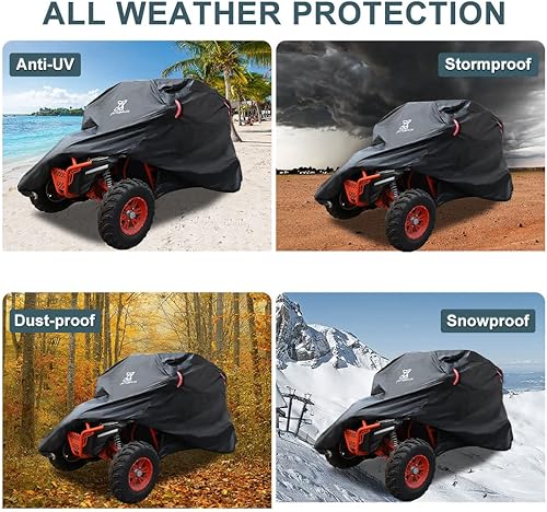 Miniatura 7 de X AUTOHAUX Cubierta para UTV de 4 a 6 pasajeros cubierta para Utv de lado a lado cubierta impermeable para Can-Am Maverick X3 Max R Turbo para