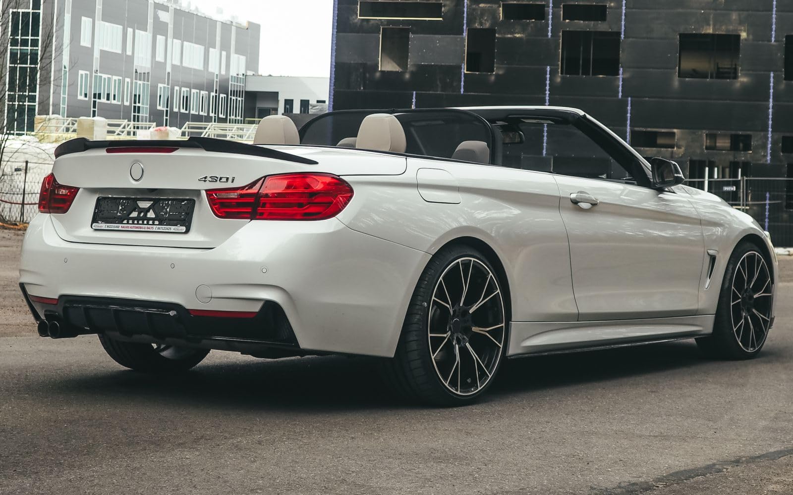 MpTuned Seitenschweller schwarz glänzend für BMW 4er F32 F33 F36 2014-2020 420i 430i 435i 440i 418d 420d 430d 435d