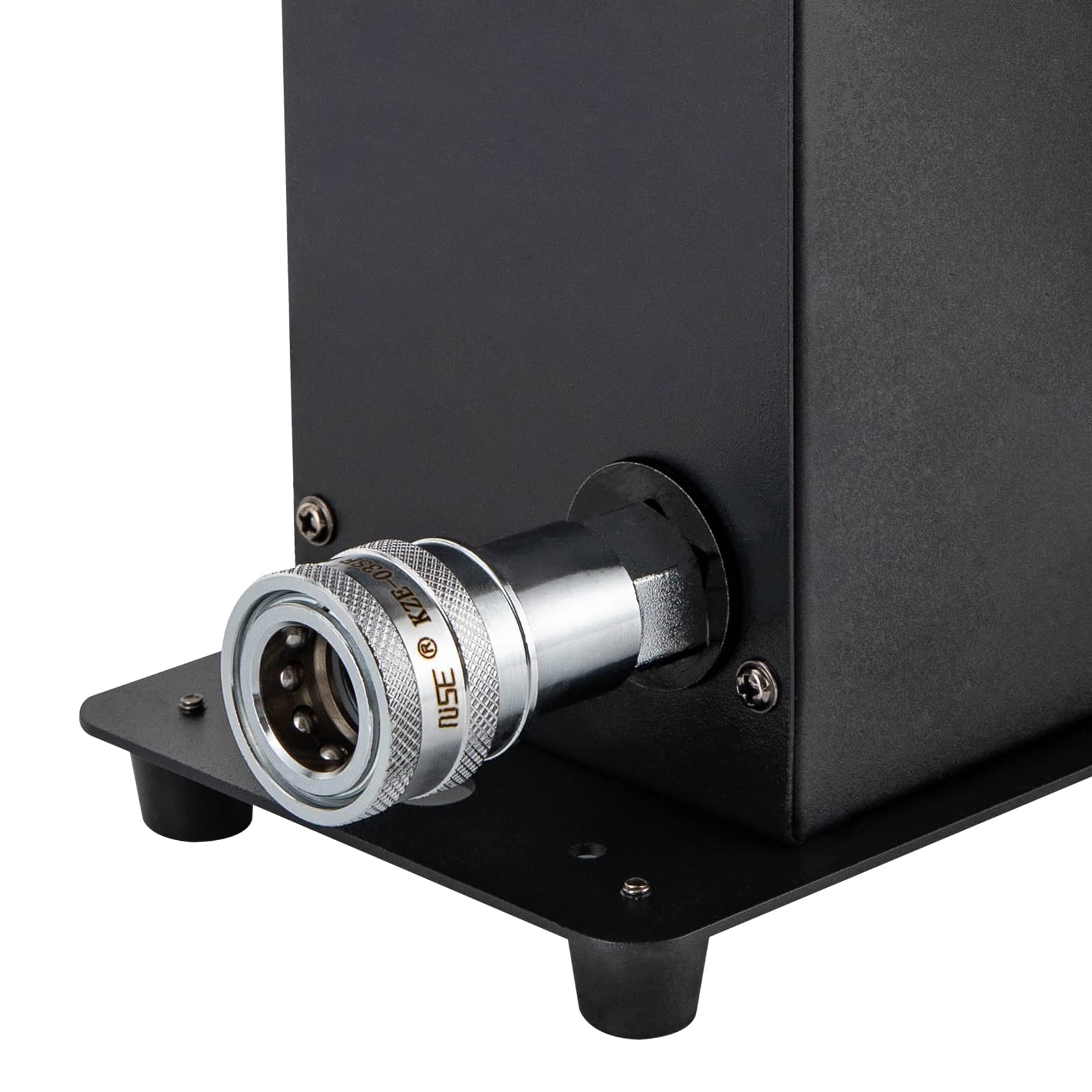 CO2 Luftsäulenmaschine Nebelmaschine Kanone Rauchmaschine 150W DMX512 manuell Doppeldüse Sprühhöhe 6-8m Sprühbreite 2-6m 16.4ft Schlauch EU Stecker für Bühne Disco Party DJ Club Konzert
