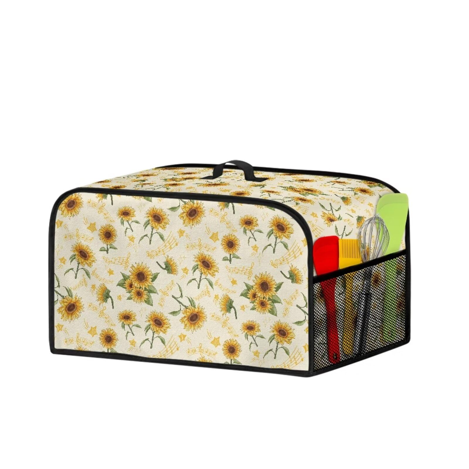 YUVAMAGIMO Sunflower Slow Cooker Dust Cover Fancy Kitchen Utensils Dust Cover Waterproof Non-slip and Dustproof Slow Cooker Dust Cover Fits Kitchen Appliance Accessories Birthday Gifts