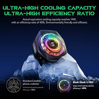 人気品！ BLACKSHARK ブラックシャーク FUNCOOLER 5 PRO Amazon.com: Black Shark Magnetic Phone Cooler 5 Pro - 18
