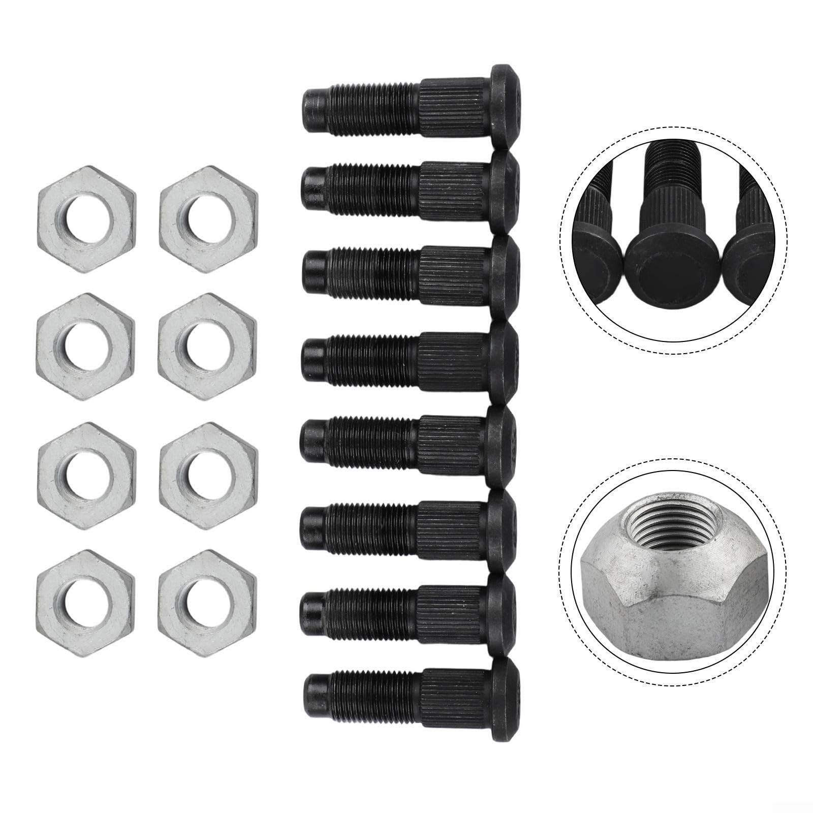 Kit de tuercas de perno de rueda 6709170 6564669 de metal fácil de instalar para Bobcat S770 S76 S570 S130 643 632 751 753 763 773 863
