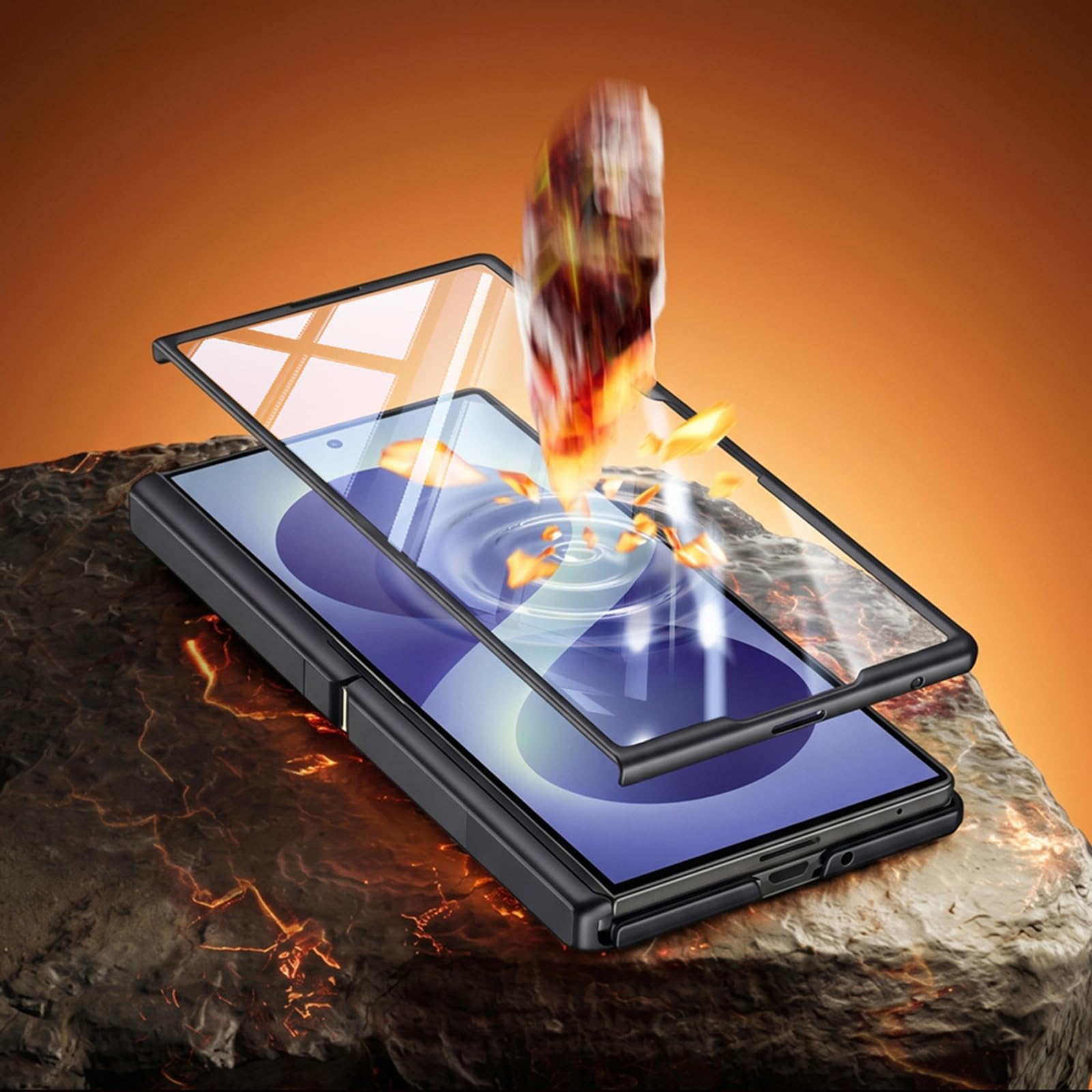 Anty spia Case dla Samsung Galaxy Z Fold 8 Ultra, składany stojak