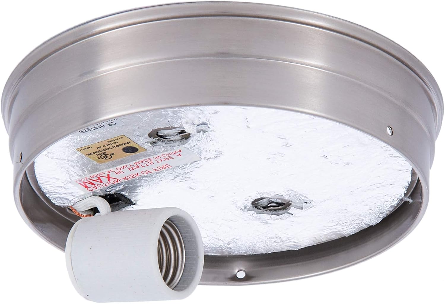 B&P Lamp® 6 Inch Fitter Wired Flush Mount Ceiling Fixture (Grey)
