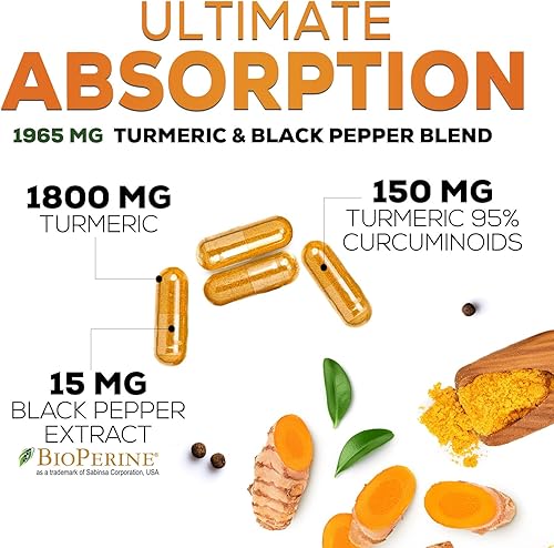 Miniatura 6 de Natures Nutrition Cúrcuma Curcumina máxima potencia 95 curcuminoides 0064 onzas con extracto de pimienta negra para una mejor absorción