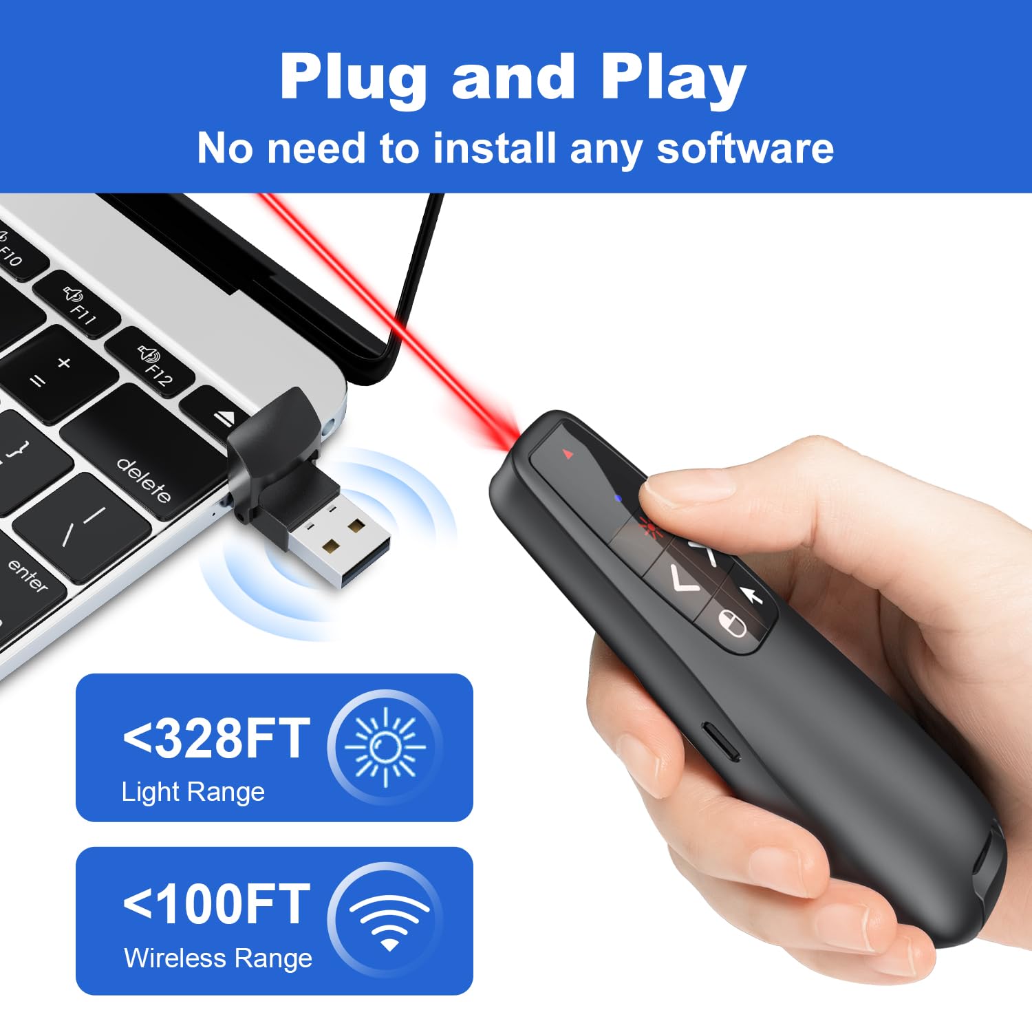 Snapklik.com : Presentation Clicker PowerPoint Wireless Presenter ...