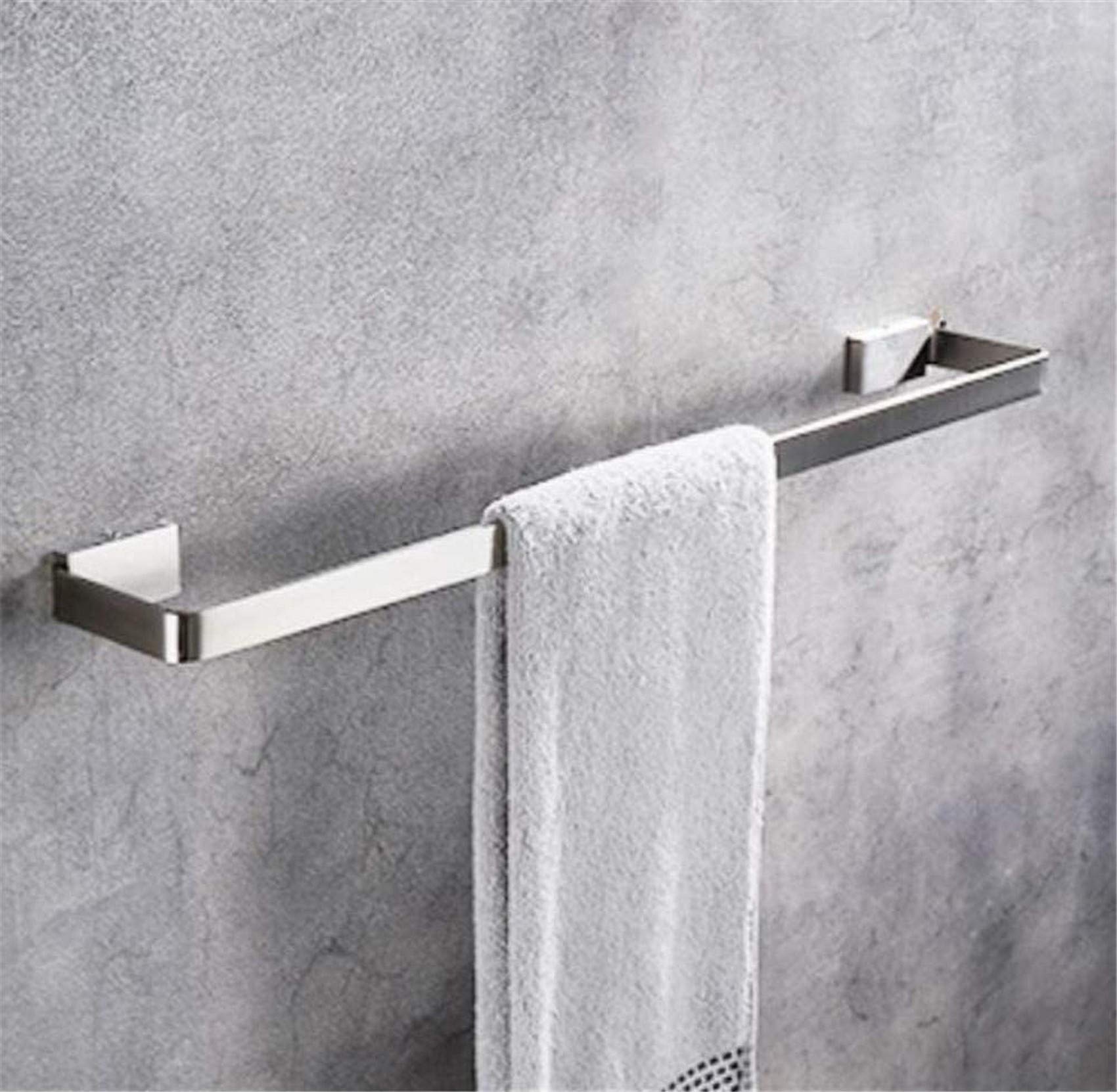 FGXHHS 304 stainless steel Brushed Towel rack,Matte Single pole Thick towel bar,Rust For Bathroom Kitchen Office-A 70cm(28inch)