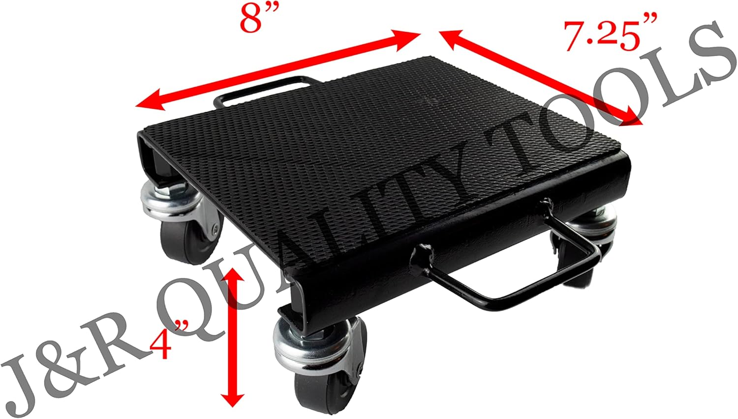 VCT PRO #01131 3Pc 1500lb Capacity Heavy Duty V-Slide Anti-Slip Rubber Pads Snowmobile Dolly Set