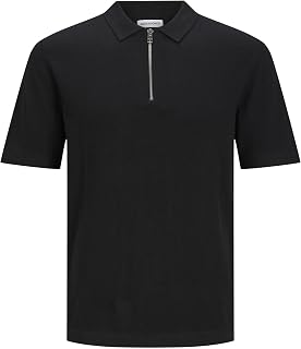 JACK & JONESJJEMIL KNIT SS ZIP POLO Triko Erkek 