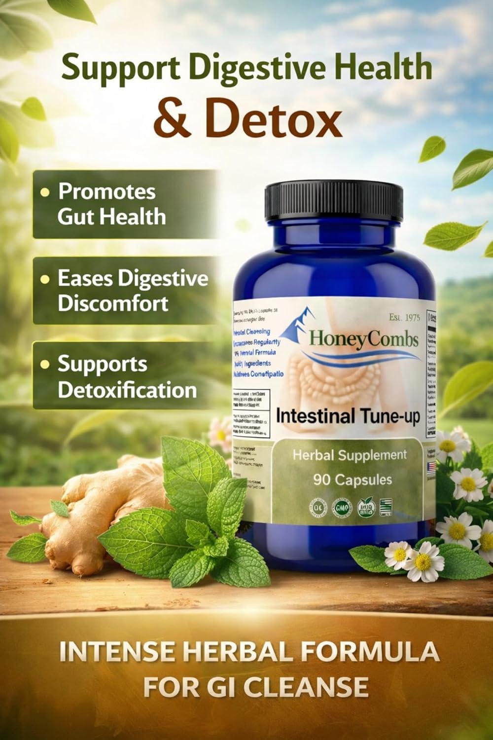 HoneyCombs Intestinal Tune Up VCaps, 90 ct
