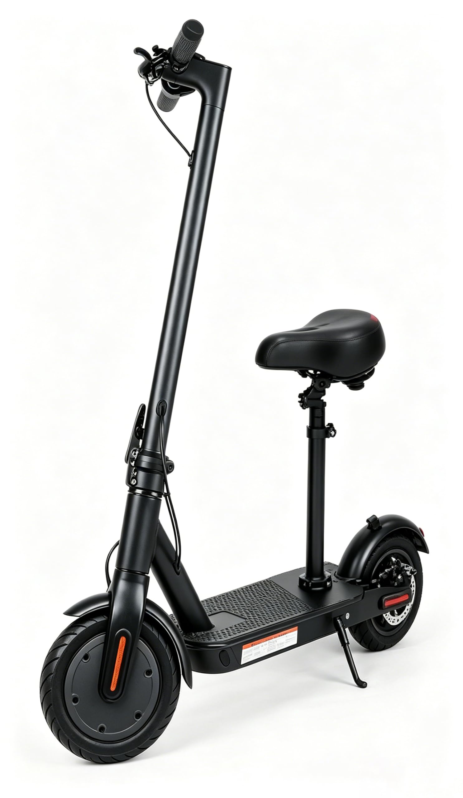 Trottinette Électrique Adulte avec Siège, 4Ah, 25km/h, Pliable | Pneu 8.5" gonflable • Double frein E-ABS+disque arrière • 3 modes (ECO/D/S) • IPX5 • Charge 120kg • Poids 12.5kg • LED