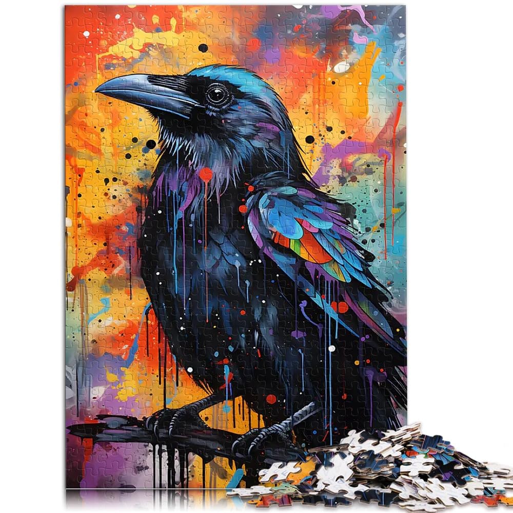 Acquerello astratto corvo Puzzle da 2000 pezzi per adulti giocattoli educativi per l'apprendimento offerte come regali per tutta la famiglia 70x100cm