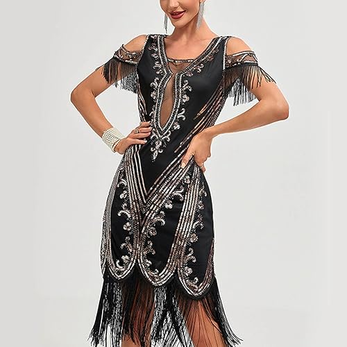 Miniatura 4 de Sequin Dress Prom Dresses Party Sexy Dress Fashion Sequin Fringe Dress New Years Eve Dresses for Women 2023