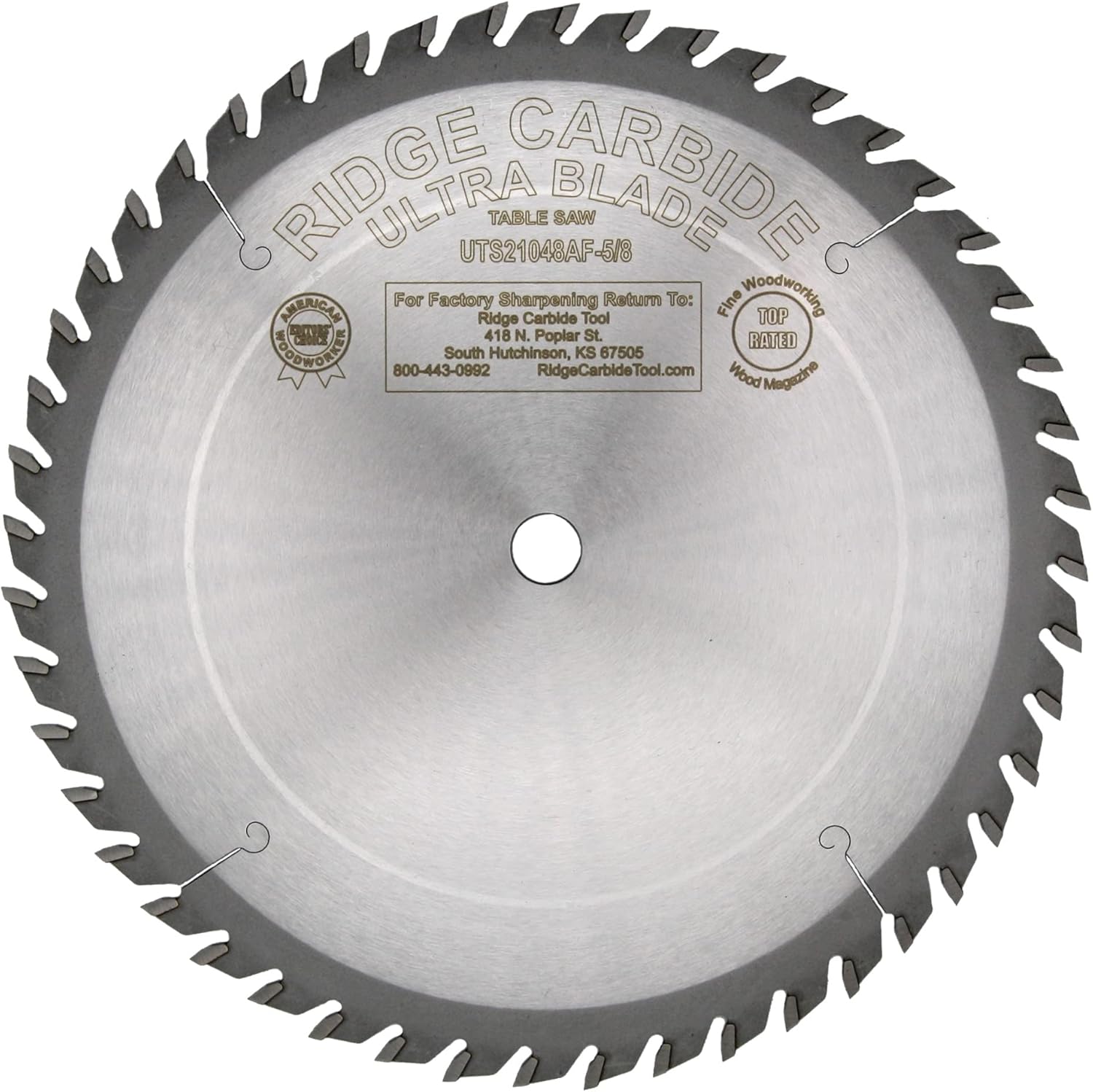 Ultra TS2000 10” 48 Tooth 5/8" Bore 1/8" Kerf Combo Table Saw Blade