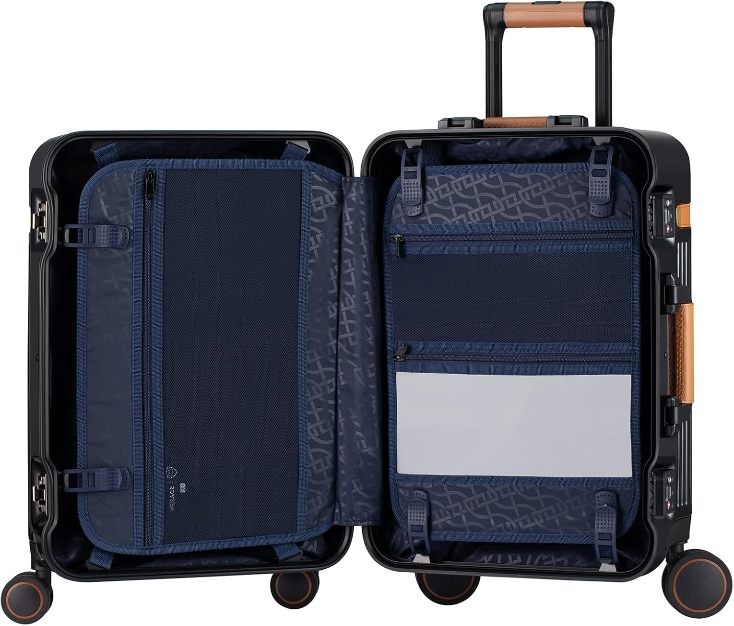 Review VERAGE Windsor PC Luggage with Aluminum Frame, Hardside Suitcase