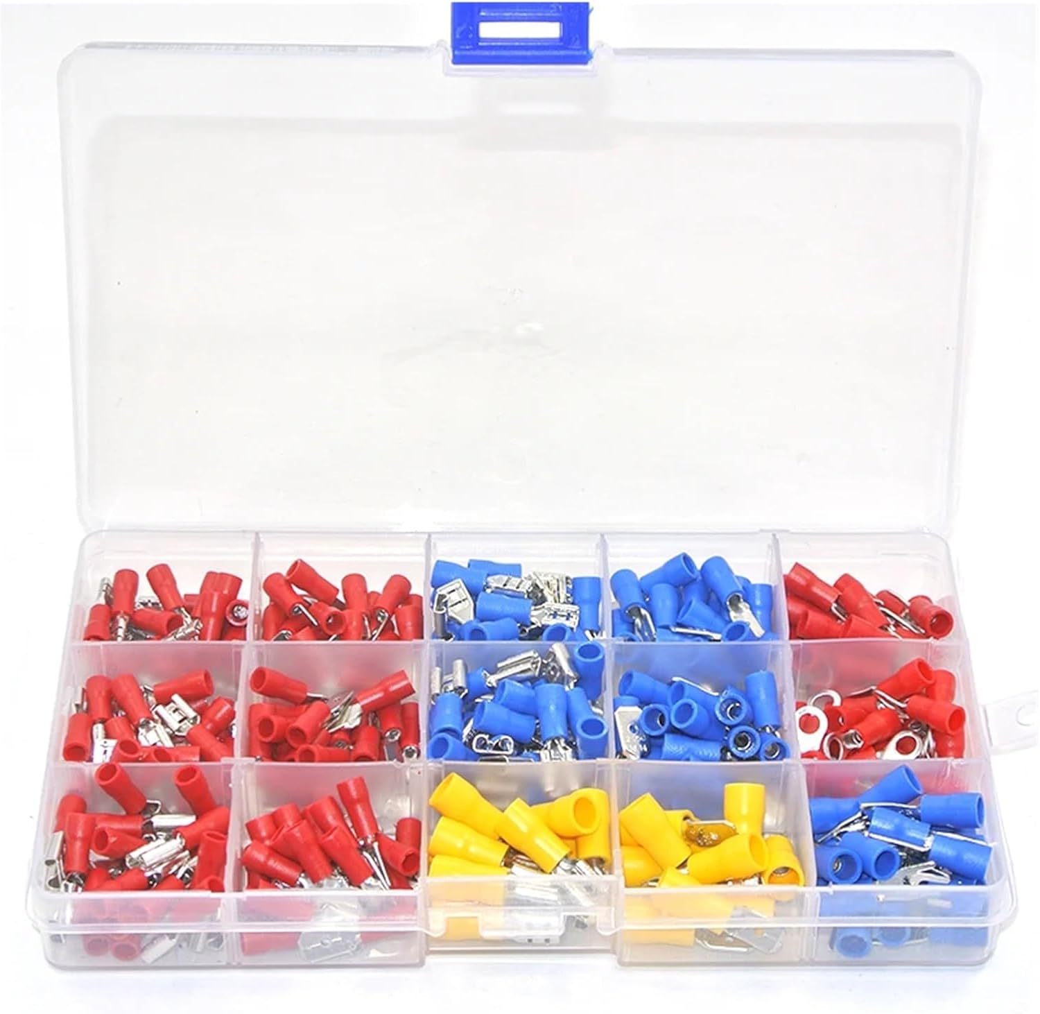 280 pcs Electrical Assorted Insulated Wire Crimp Terminals Spade Connector Case Kit