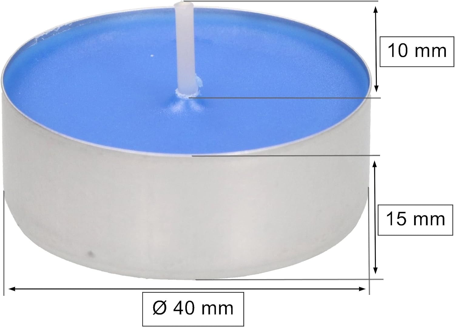 KOTARBAU® Antitobacco Scented Tealights Set of 6 4 Hours Burn Time, 15mm x 40mm x 10mm - Image 3