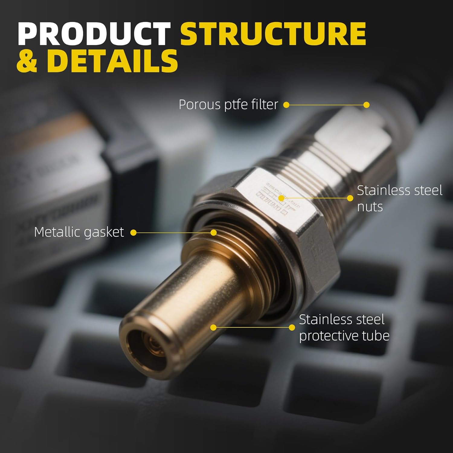 Dasbecan O2 Sensor Compatible with 2005-14 Jetta 2.5L, 12-14 Volkswagen Beetle/Passat 2.5L, 10-14 Golf 2.5L, 06-09 Rabbit 2.5L, Upstream & Downstream Oxygen Sensors Replaces# 234-4754 234-5102