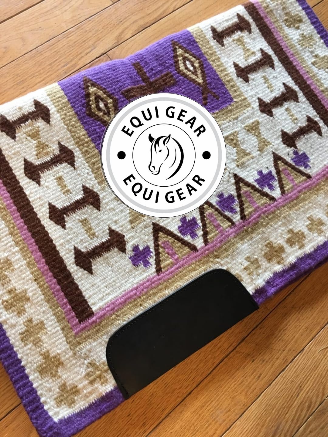 Horse Western Ranch Sottosella/Coperta da sella Western in lana neozelandese con imbottitura in lana con sensore Flex (personalizzazione disponibile) AD28 (36" x 40")