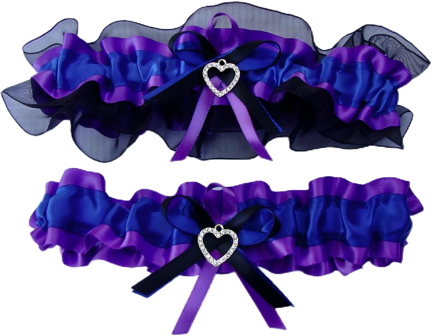 Ting&Cecilly Lace Wedding Garters for Bride Pearl Stretch Prom Garter, Women Wedding Bridal Legs Garter Set