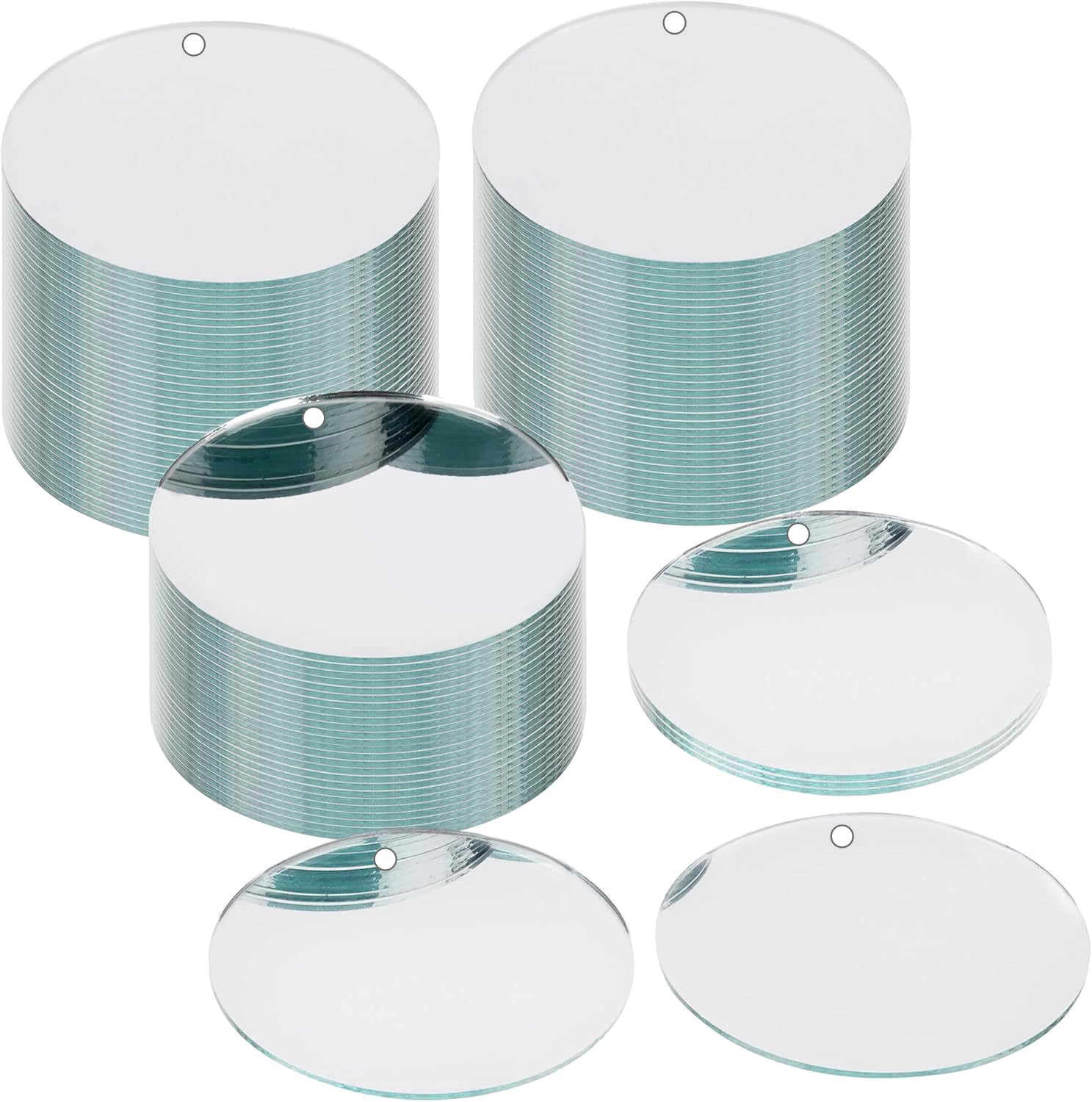 NEIXX™ Acrylic Mirror with Small Hole 3 inches Round, 2mm Thickness, Pack of 15 Pcs for Crafts Round Bulk Mirror Circles Craft Acrylic Tiles for DIY Projects, Wall, Table & Art Decor Essentials-image-45
