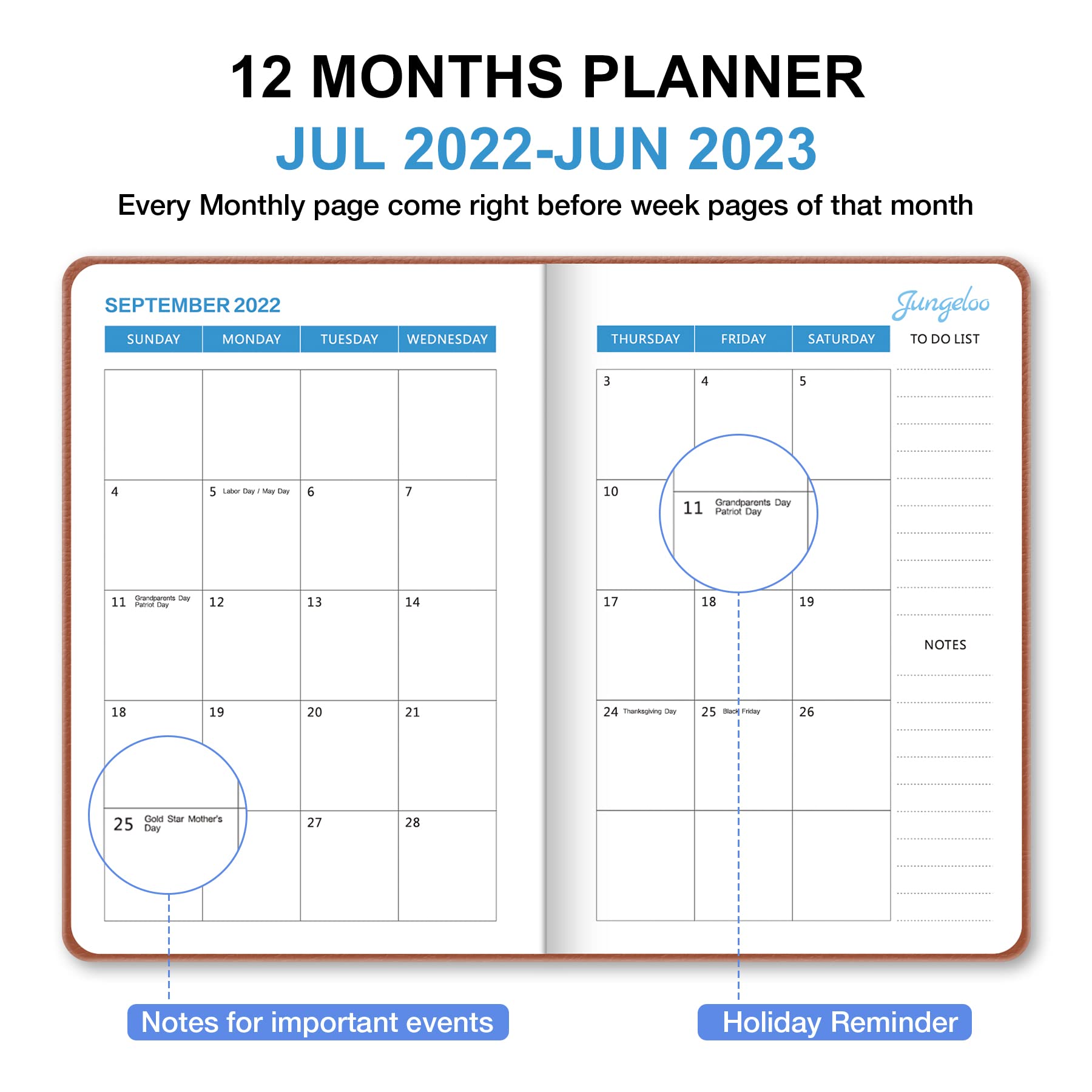 Planner 2022 2023Academic Planner from Jul. 2022 to Jun. 2023, Weekly