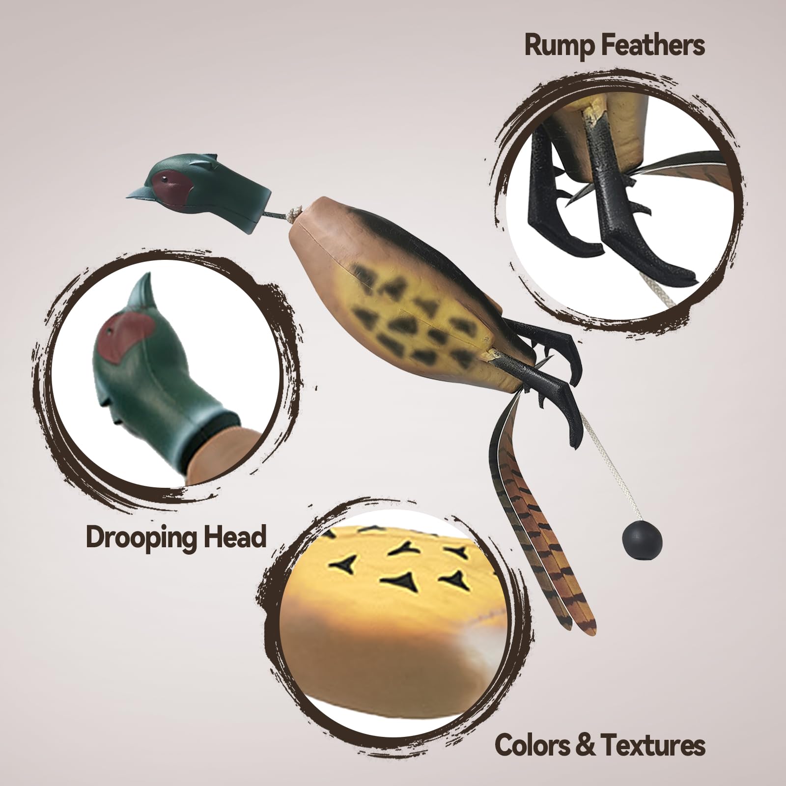 SYWAN Duck Dog Training, Pheasant Dog Training Dummies for Dog Training Hunting Dog Accessories Dogs Training Dummy Bumper Retriever Floating De-ad Bird Fowl Trainer Hunting Retriever (Pheasant)