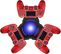 Vista 1 de ForBest - Cargador para mando de PS4 estación de carga PS4 estación de carga con indicador LED cable micro USB para Dualshock 4