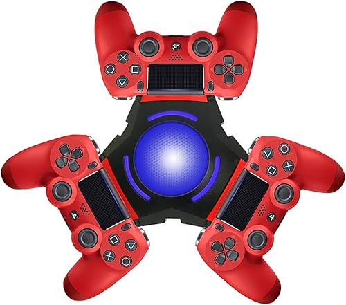 ForBest - Cargador para mando de PS4 estación de carga PS4 estación de carga con indicador LED cable micro USB para Dualshock 4