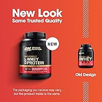 Vista 232 de Optimum Nutrition Gold Standard - Proteína en polvo de 100% suero de leche, sabor rollo de canela, 2 libras (paquete de 1) (el embalaje puede variar)