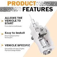 Vista 2 de Pasador de actuador del interruptor de encendido 924-704 para Jeep Wrangler Liberty Grand Cherokee 1995-2005 Dodge Neon Chrysler PT Cruiser Sebring