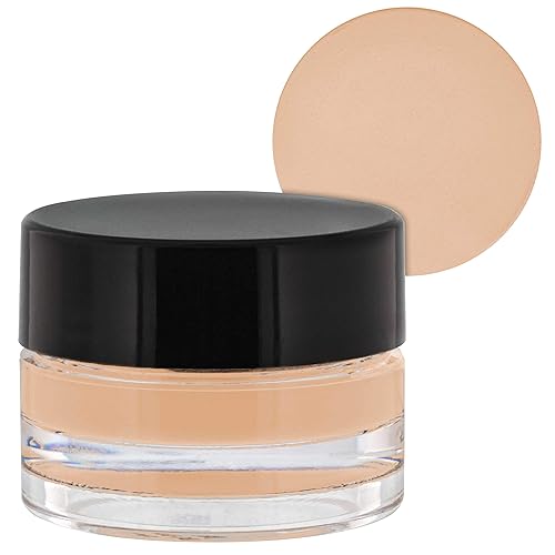 Belloccio Corrector de maquillaje de sombra justa de alta definición, tarro de 0.18 oz, oculta imperfecciones, oculta imperfecciones, círculos